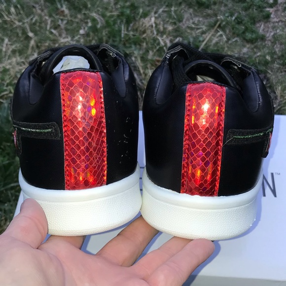 Floral Faux Leather Sneaks - Picture 6 of 8